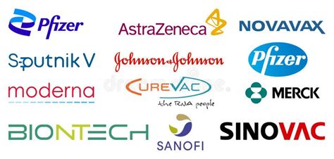 Logo firm farmaceutycznych i biotechnologicznych zatrudniających biologów