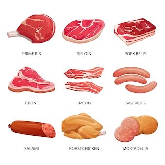 różne rodzaje mięsa i ryb na grilla