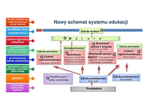 Schemat reformy systemu edukacji w Polsce