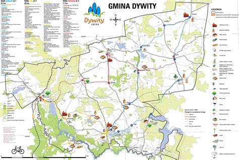 Mapa gminy Dywity