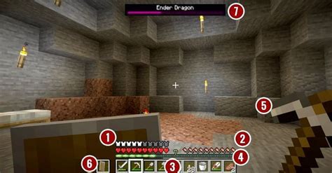 Interfejs gry Minecraft z ekwipunkiem