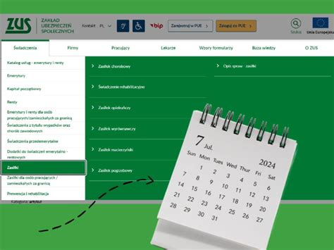 Kalendarz pokazujący terminy wypłaty trzynastki