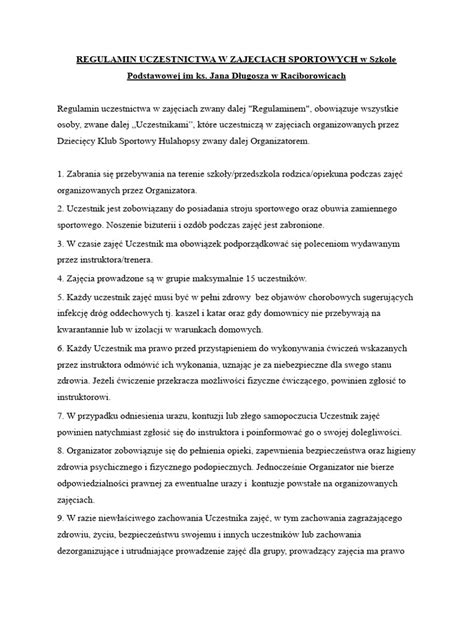 Statystyka uczestnictwa dzieci w zajęciach sportowych