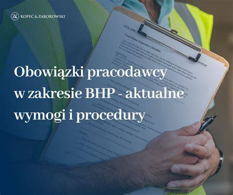 Schemat obowiązków pracodawcy w zakresie BHP