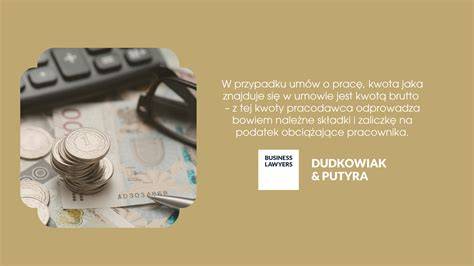 Grafika przedstawiająca porównanie kwoty brutto i netto na umowie o pracę