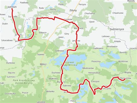 Mapa szlaków rowerowych Kaszubskiej Marszruty