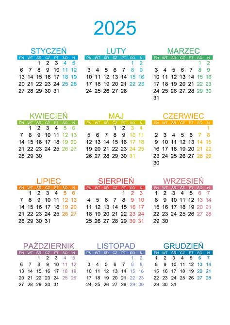 Kalendarz z zaznaczonymi dniami urlopu