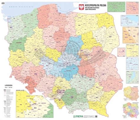 Mapa z lokalizacjami Prokuratur Okręgowych w Polsce