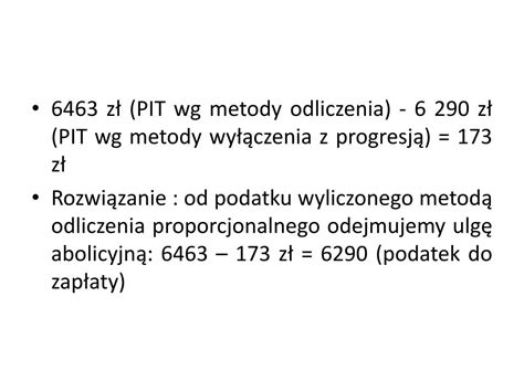 Schemat metody wyłączenia z progresją