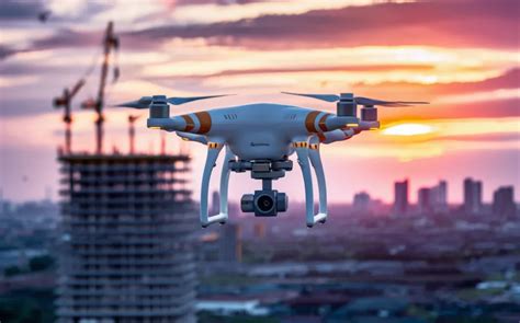 Dron wykonujący zdjęcia lotnicze