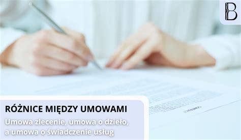 Infografika: Podstawowe różnice między umową o dzieło a umową zlecenia
