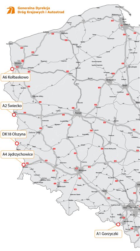 Mapa przejść granicznych Polski