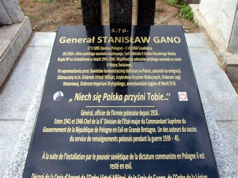 Grób generała Stanisława Gano w Casablance