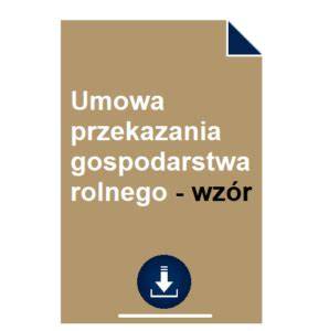 Tablica porównawcza umów przekazania gospodarstwa rolnego