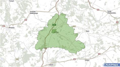 Mapa Gminy Kościan