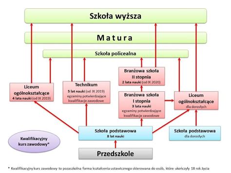 Mapa pokazująca podział szkół publicznych i niepublicznych w Polsce