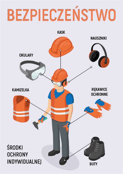 Ilustracja przedstawiająca środki ochrony indywidualnej dla pracowników sortujących odpady