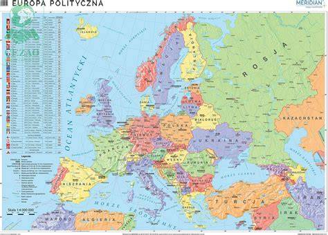 Mapa Europy z zaznaczoną liczbą związków zawodowych
