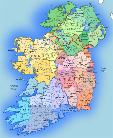 Mapa Irlandii