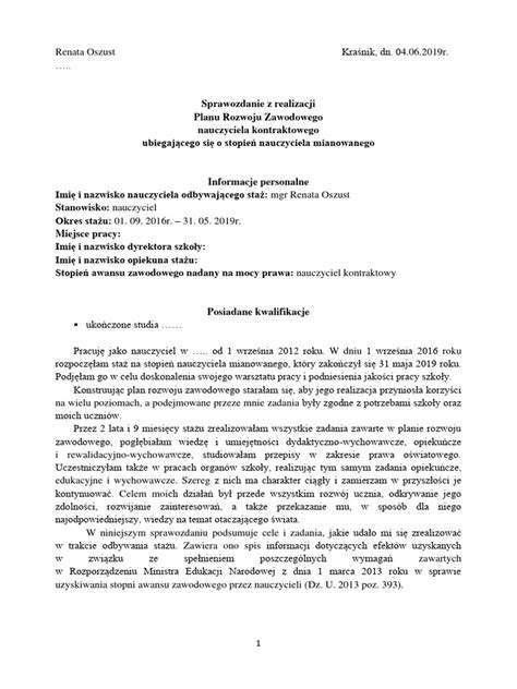 Porównanie stażu z bonem stażowym