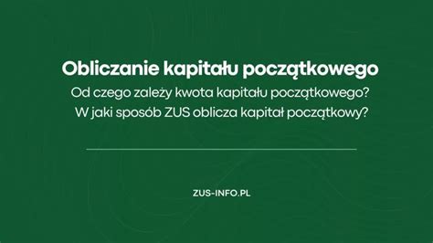 Schemat obliczania kapitału początkowego